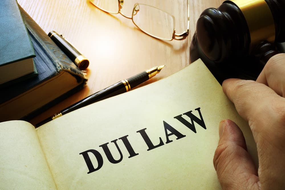 DUI Law: Driving Under the Influence concept.